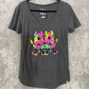 NWT Neff X Disney Mickey Mouse Graphic Tee T-Shirt women’s M rounded hem NEW